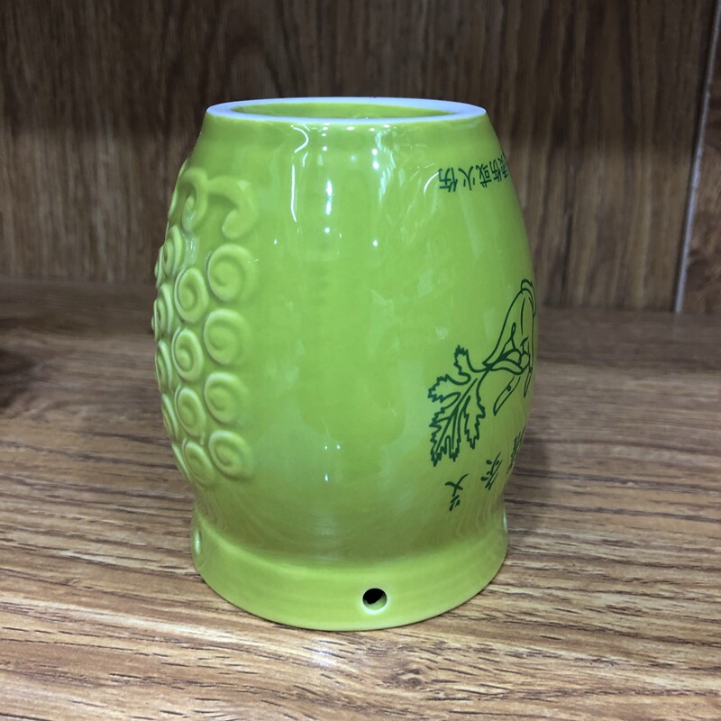 美容院双层艾灸罐陶瓷刮痧杯艾灸盒魔灸陶瓷罐温灸罐多功能随身灸