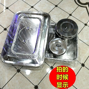 美容院专用棉球罐不锈钢盒子棉花收纳罐子炉方盘托盘放收纳聂子盒