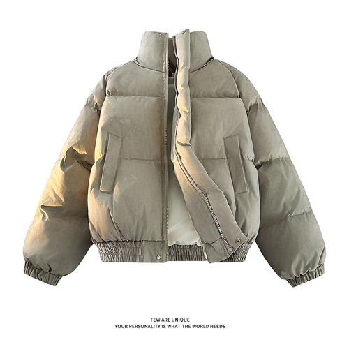 HN潮牌【脏脏棉服】冬季新款扎染立领设计感棉衣男百搭保暖面包服