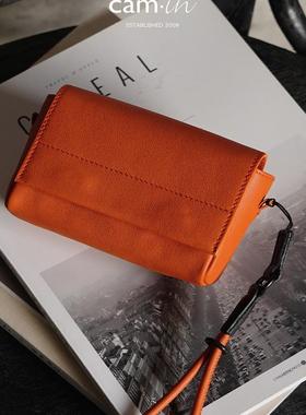 cam-in真皮相机包手拿收纳包适用于黑卡理光GR4/GR3X保护皮套腰包