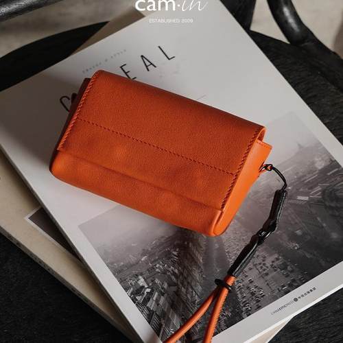 cam-in真皮相机包牛皮多功能腰包