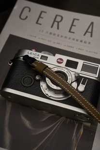 cam in手掌纹牛皮真皮细绳相机背带适用理光徕卡索尼富士相机肩带