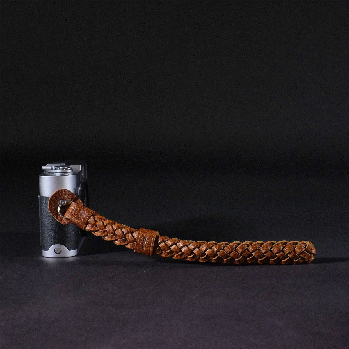 cam-in意大利牛皮编织相机手腕带 真皮微单腕带 圆孔接口LWS-007