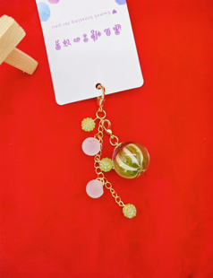 日本糖果屋爆款抹茶串の同款糖球手作包包挂件饰品拉链扣挂链