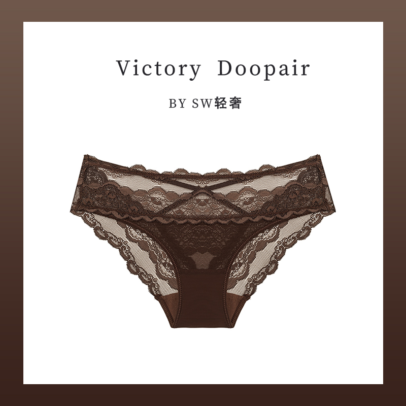 维多利亚轻奢蕾丝内裤性感美臀