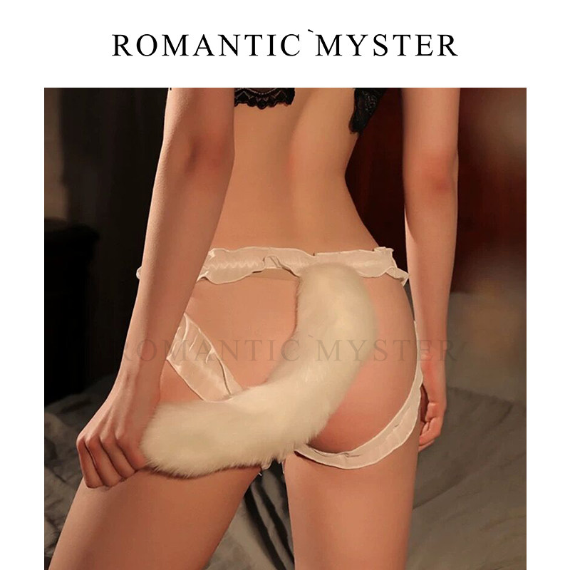 维多利亚性感尤物狐狸猫尾巴内裤