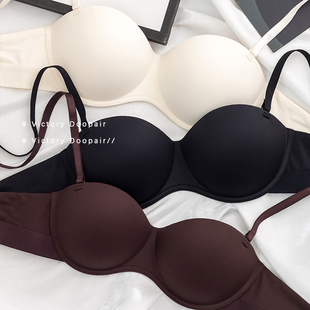维多利亚多培尔性感圆球半杯内衣女小胸聚拢无钢圈上托收副乳文胸