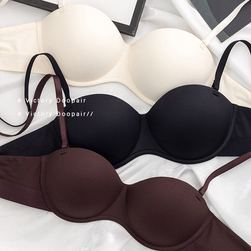 维多利亚性感半杯内衣小胸聚拢