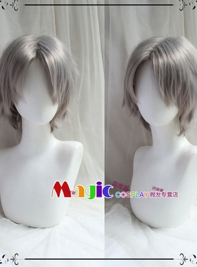 COS假发 鬼泣5 但丁 蒙面人小白转世 白蛇2青蛇缘起 灰色中分短发
