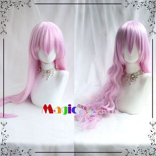 崩坏 式守美 cos假发 小马宝莉 小蝶 柔柔公主 100CM粉紫色长直发