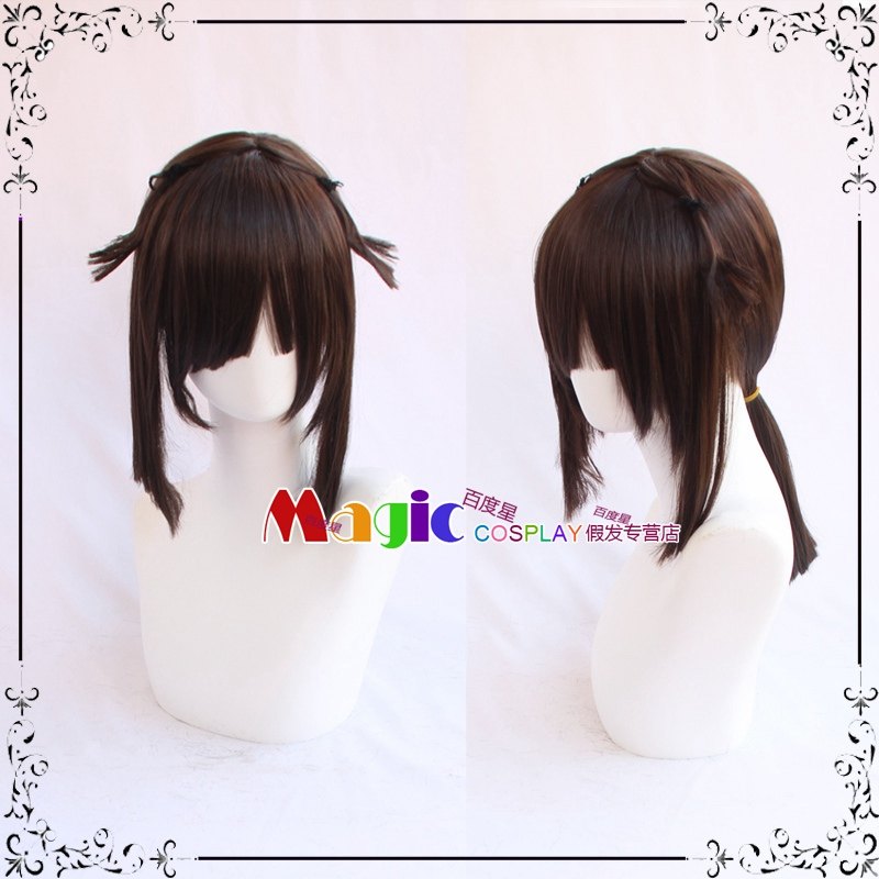 Cosplay定制假发 假毛 舰娘 舰队collection COS初月定做假发套