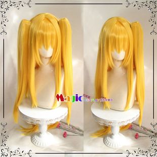 五彩斑斓的世界 二阶堂真红 cos假发 金黄色马尾LOLITA定制假毛