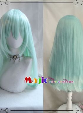 BanG Dream!It's MyGO 若叶睦cosplay假发 浅绿色长直发假毛
