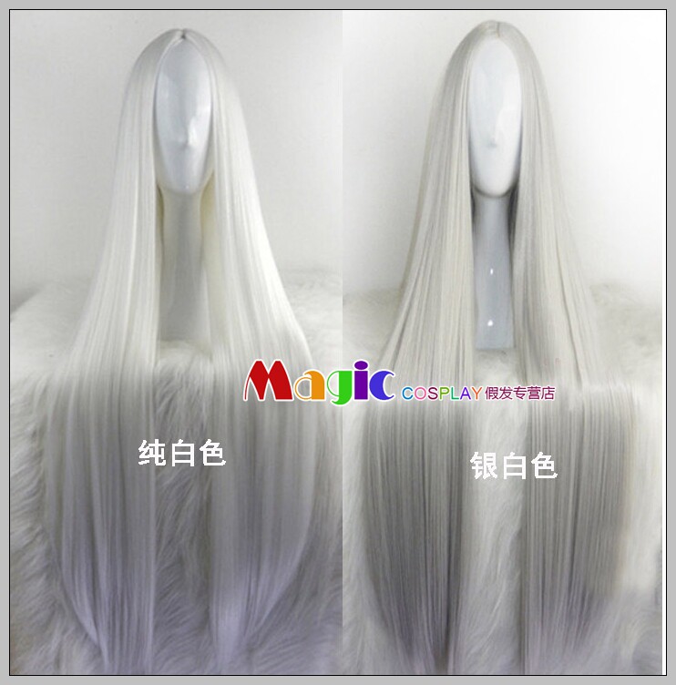 王者荣耀 真爱至上 周瑜 索克萨尔 索克萨尔 cos假发银白中分长直