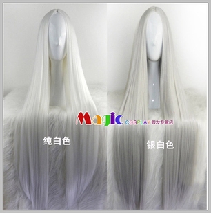 王者荣耀 真爱至上 周瑜 索克萨尔 索克萨尔 cos假发银白中分长直