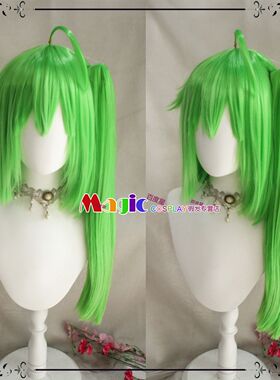东方project 大妖精 cosplay假发 湖边的妖精 浅绿色马尾直发
