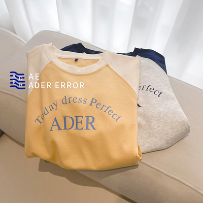 正品ader短款撞色短袖T恤女