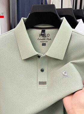 梦特娇夏季纯棉男士短袖POLO衫