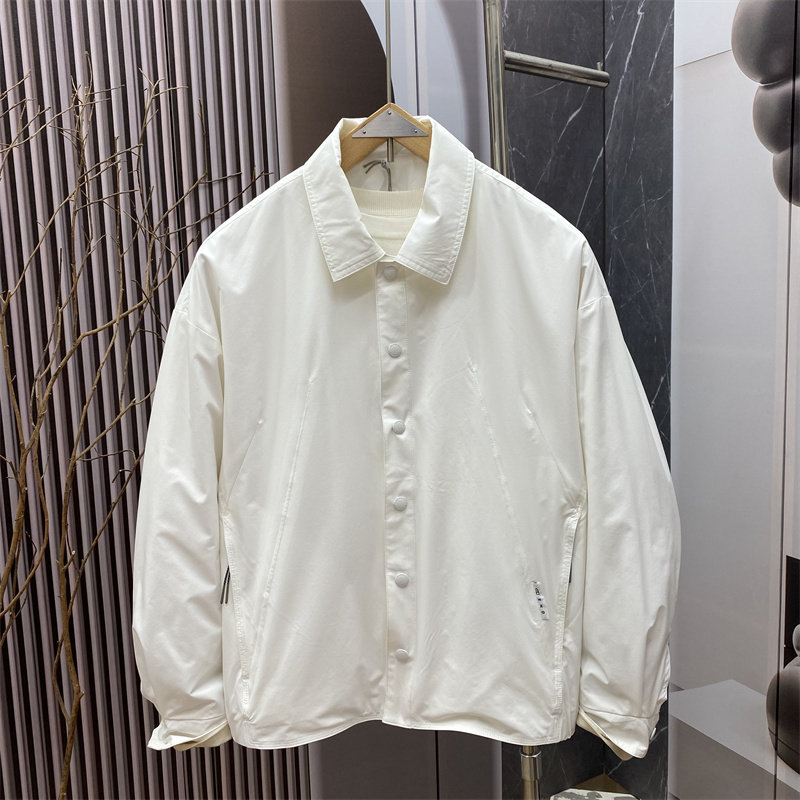 春季新款日系工装风翻领薄夹克男士休闲百搭宽松外套潮流时尚上衣