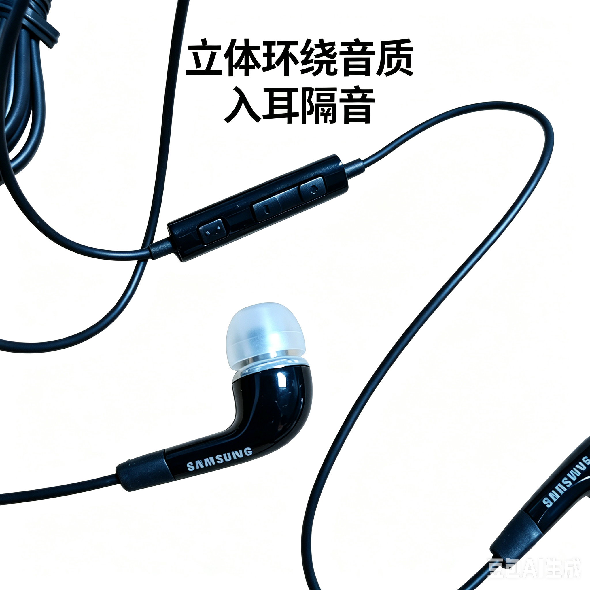 韩版三星Micro USB入耳耳机S4/S5老安卓梯形口带线控原装有线耳塞