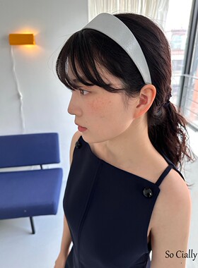 So Cially | geegee 23夏韩国设计师品牌纯色缎子高档发箍