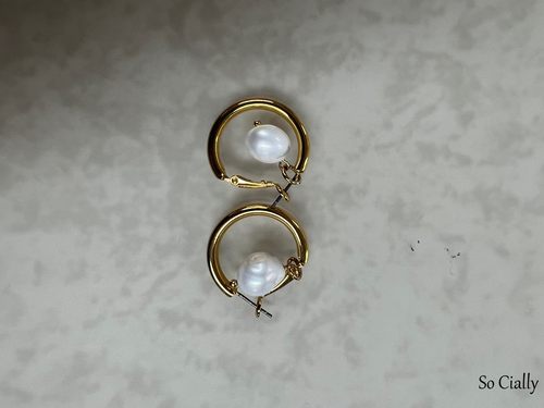 【现货清仓】Cially韩国代购 珍珠耳钉 不支持退换
