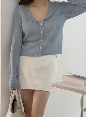 MIEL 夏季新款女装小个子穿搭一整套温柔系炸街奶乖休闲开衫