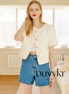 buyykr | LOOKAST 22夏韩国设计师品牌代购大扣子口袋半袖短外套
