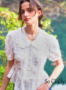 So Cially | VITALSIGN 23夏韩国设计师品牌新品刺绣娃娃领上衣