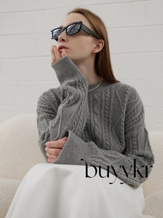 buyykr | marron edition 23春韩国设计师品牌新品手肘镂空毛衣