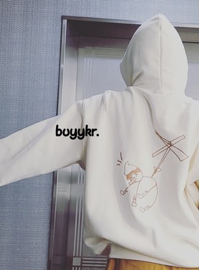 buyy韩代 | compagno 韩国设计师品牌折扣款套头卫衣情侣