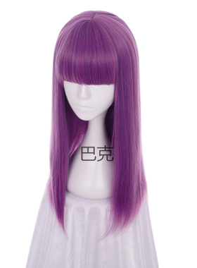 Descendants 2 迪士尼 后裔2 Mal cosplay假发 紫混长直发假毛
