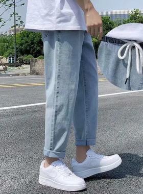 直筒宽松百搭韩版九分裤