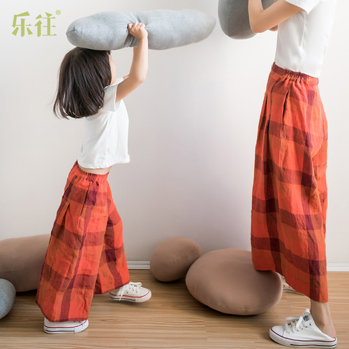 小乐往高端母女亲子装课亚麻度假