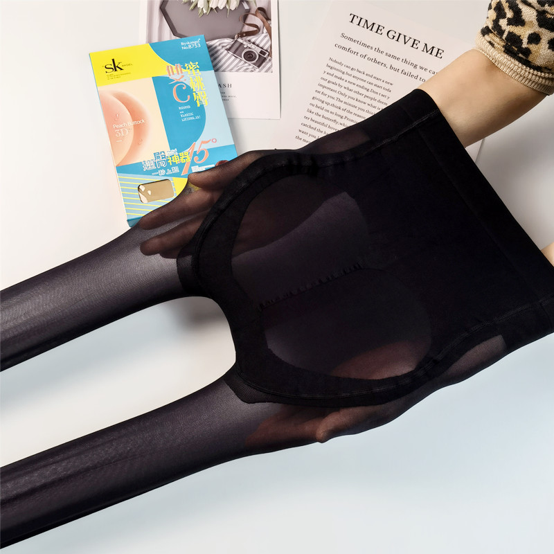 SK8753双C蜜桃臀连袜裤3D超薄