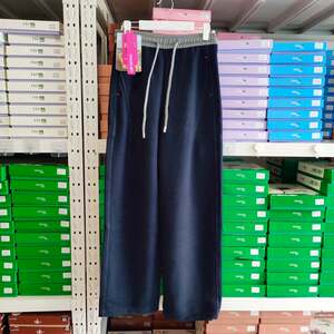 羽珞樱花裤25012秋冬一体绒中厚女士高腰休闲显瘦原色牛仔直筒裤