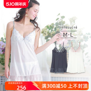 日本安秀丽甜美性感少女可爱吊带 夏季免穿文胸薄款清新睡裙 374