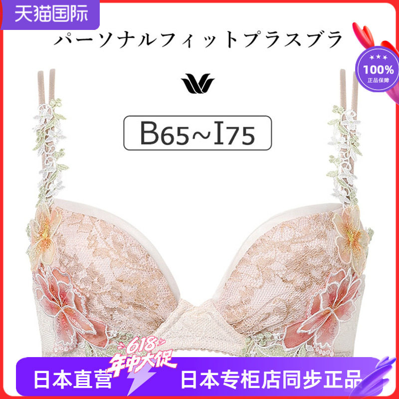 收副乳纯欲可爱蕾丝刺绣文胸罩