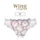 丁字裤 2120日本华歌尔WING蕾丝性感优雅刺绣女士内裤 甜美平角裤