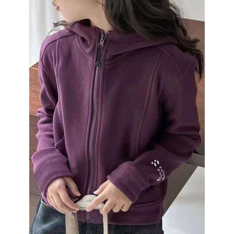 女童秋冬卫衣2025新款中大童防风保暖冬装女孩加厚双面一体绒外套,童装/婴儿装/亲子装,普通外套,淘宝优惠券,粉丝福利购,淘宝优惠卷