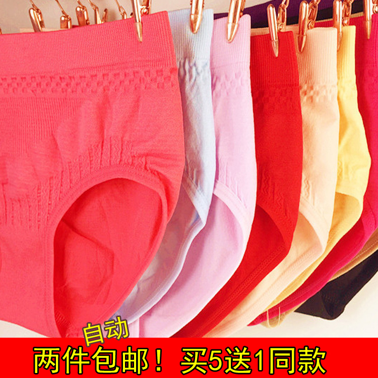 中腰内裤女锦纶三角裤