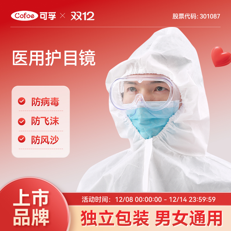 医用护目镜女防雾隔离面罩全封闭