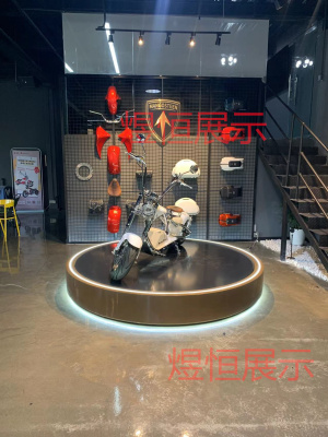 直播间旋转展示台电动车摩托车机车旋转展示台钢琴烤漆工艺