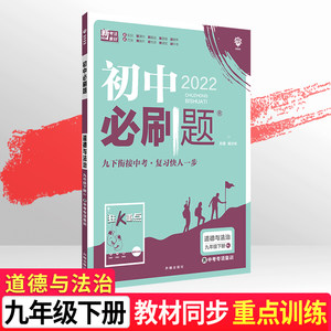 2024版初中必刷题九年级下册政治人教版RJ中学教材全解初三下册道