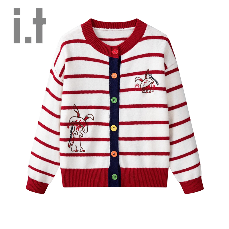 针织衫it撞CHOCOOLATE扣子开衫