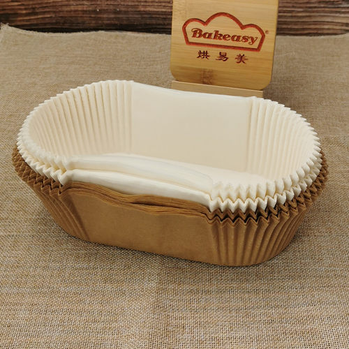 厂家直销大号蛋糕纸杯烘焙托长方形纸托船型托面包约40只 需模具