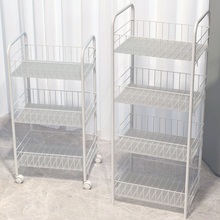 可移动置物架落地多层卧室阳台厨房宿舍收纳书架储零食桌下小推车