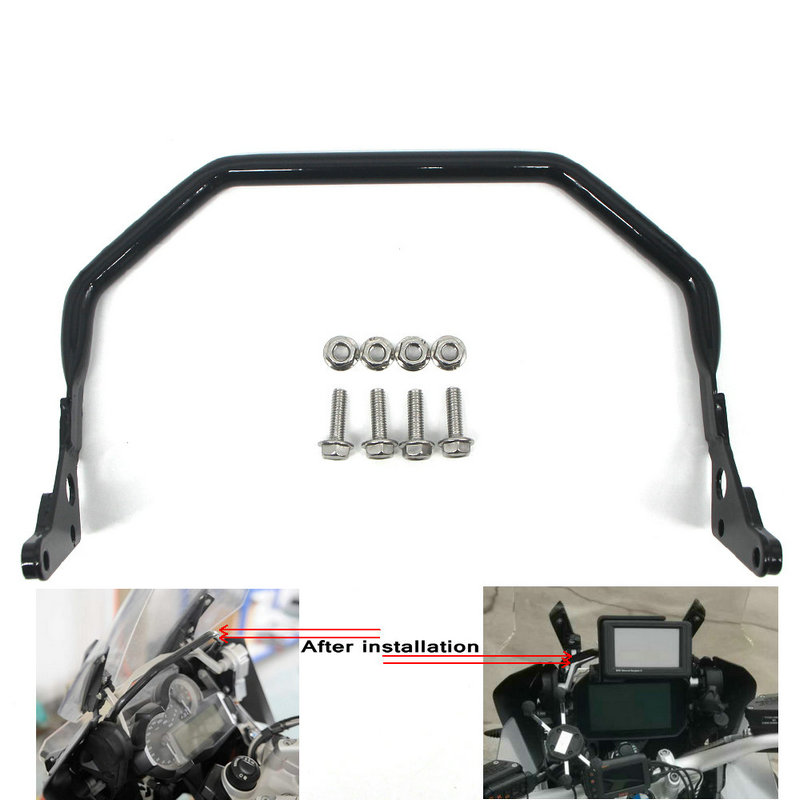 适用宝马R1250GS ADV R1200GS水鸟ADV专用导航支架手机支架304钢