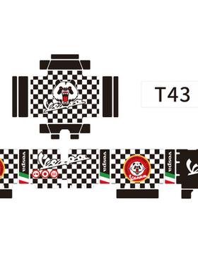 适用VESP维斯帕GTS300冲刺150尾箱贴纸途者尾箱36L 43L铝合金尾箱