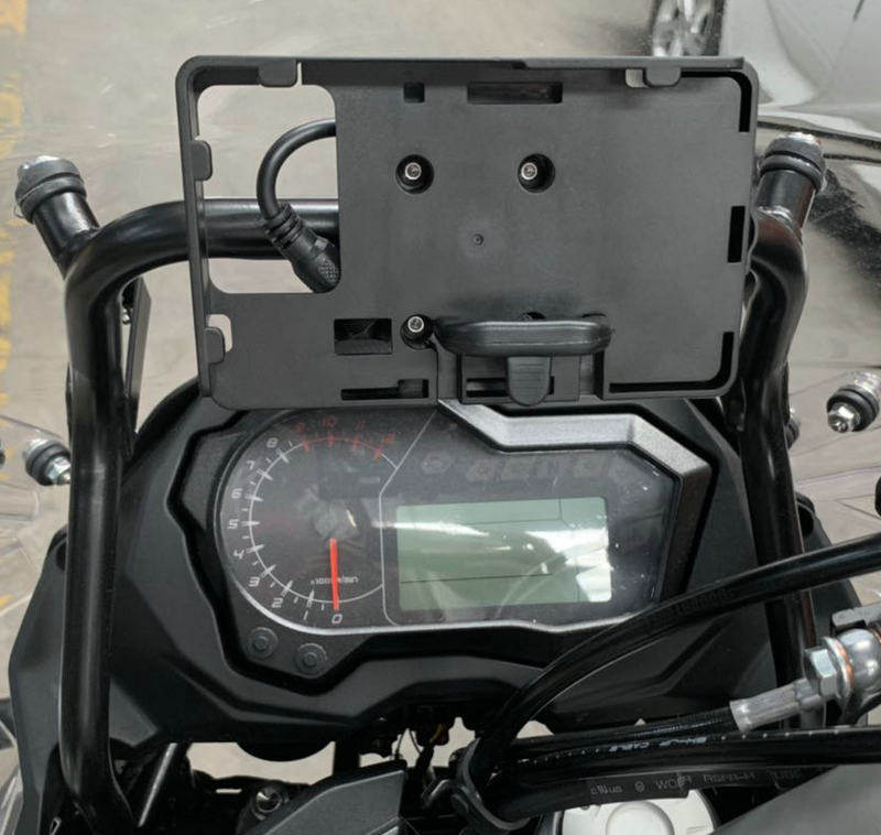 贝纳利BJ500金鹏502 TRK 502X改装手机导航支架手机座USB充电